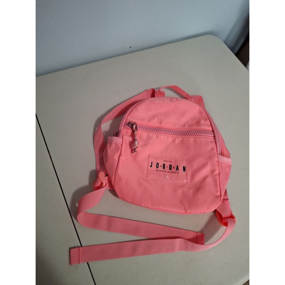 Nike Jordan Mini Backpack (6L) Kids,‎ Adults, Unisex, Coral Chalk Pink